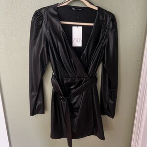 Zara Leather Dress
